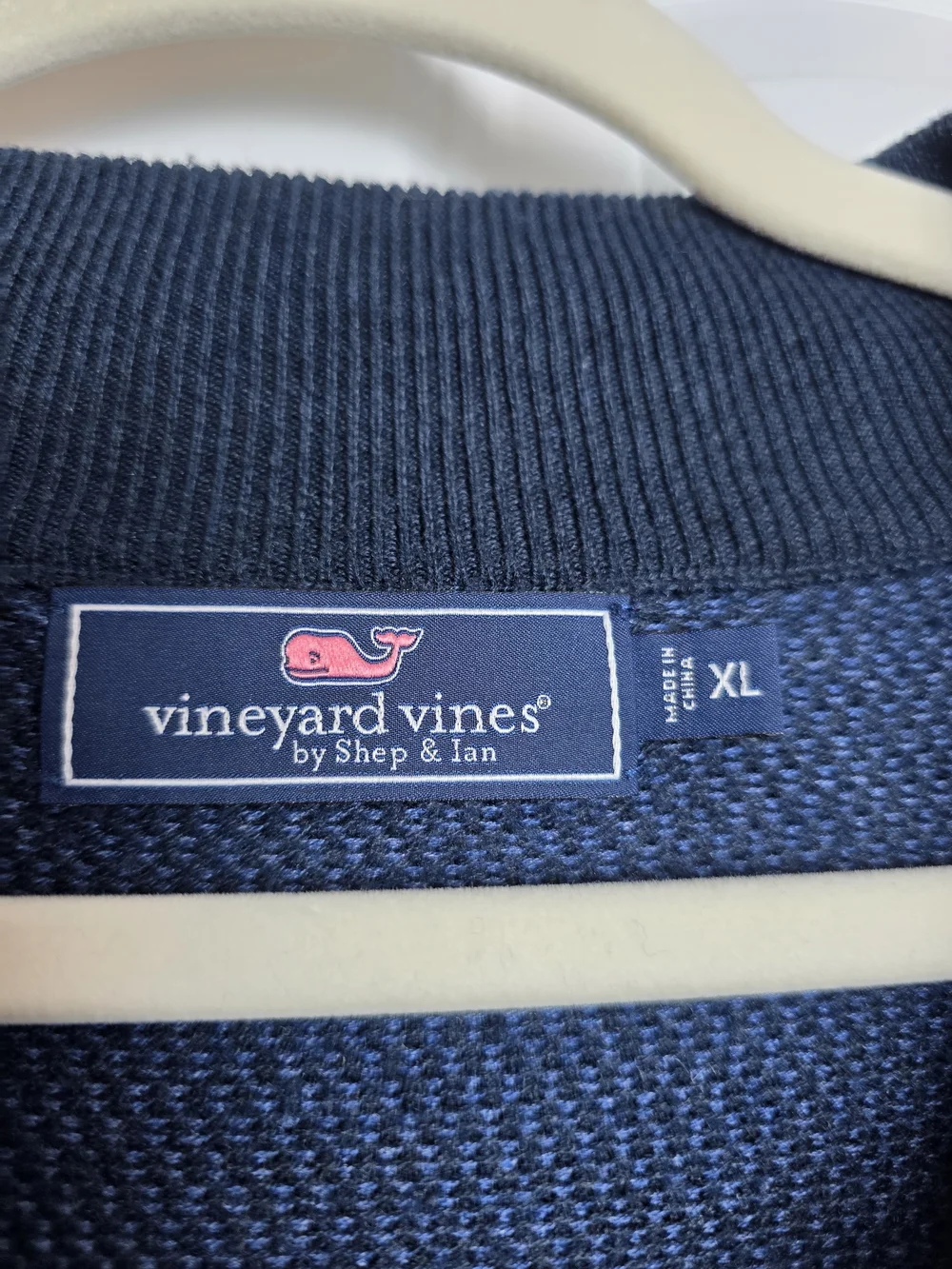 ​Vineyard Vines 1/4 Quarter Zip Knit Sweater Men's XL Cotton & Wool Blend